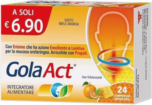 GOLA ACT MIELE ARANCIA 24CPR F