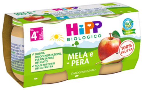 HIPP OMOG MELA/PERA 2X80G