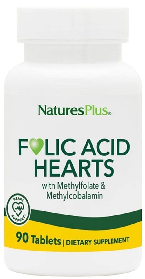 FOLIC ACID HEARTS+B6 B12 90TAV