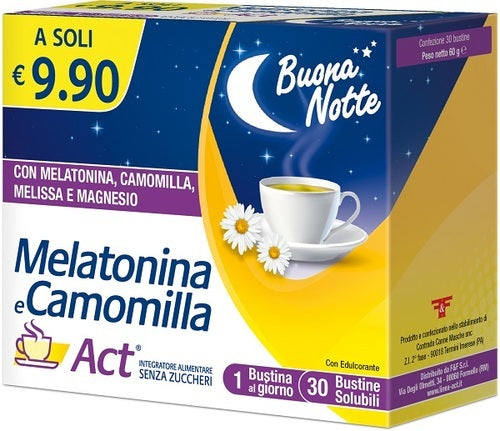 MELATONINA ACT+CAMOMILLA 30BUS