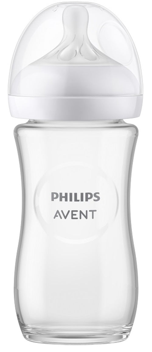 AVENT BIB NAT 3,0 VETRO 240ML