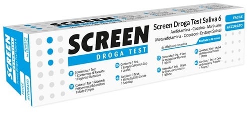 SCREEN DROGA TEST SALIVA 6 PARAM