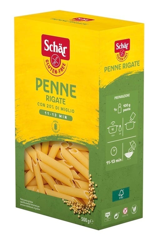SCHAR PENNE RIGATE S/GLUT 500G