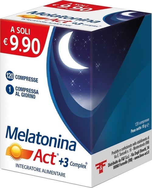 MELATONINA ACT+3 COMPLEX120CPR