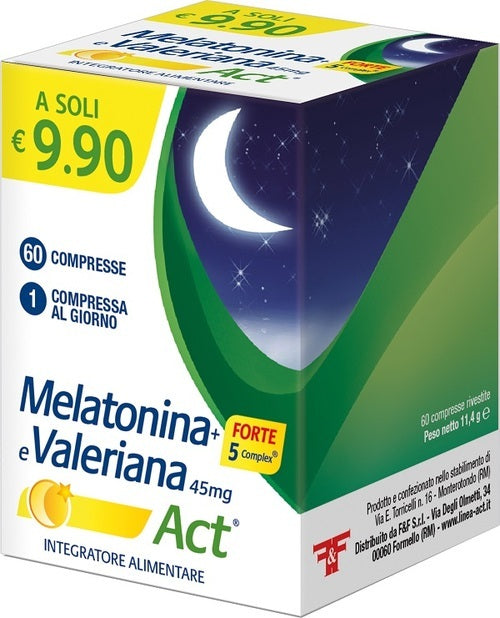 MELATONINA ACT+FT 5+VAL 60CPR
