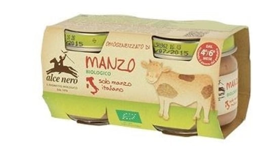 OMOGENEIZ MANZO BIO 2X80G ALCE