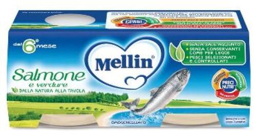 MELLIN-OMO.SALMONE 2X80G