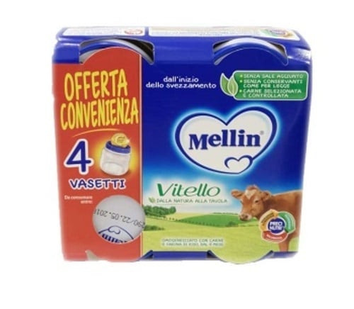 MELLIN-OMO.VITELLO 4X80G