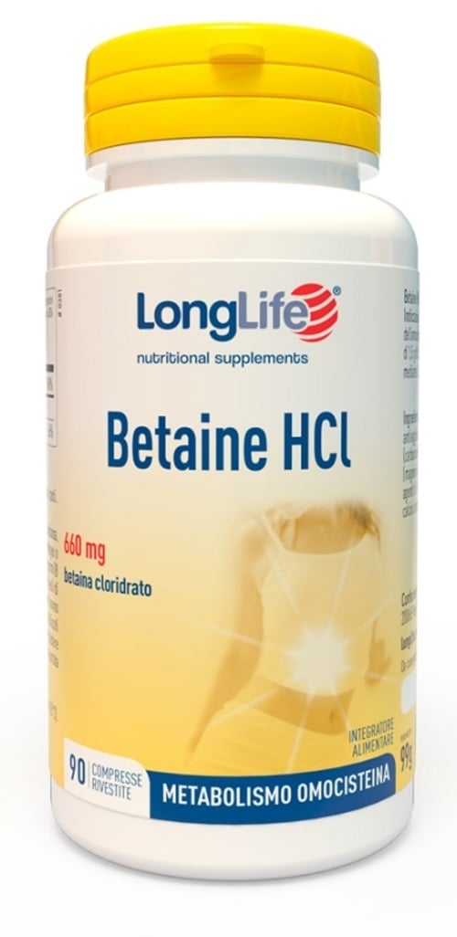 LONGLIFE BETAINE HCL 90CPR