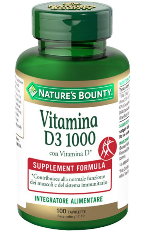 VITAMINA D3/1000 100TAV BOUNTY