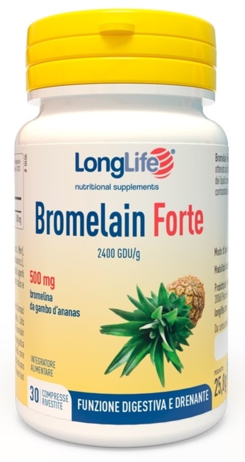 LONGLIFE BROMELAIN FORTE 30CPR