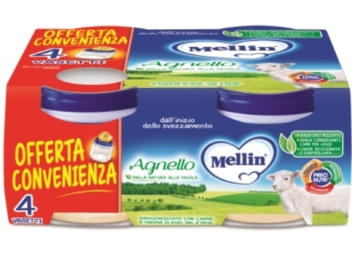 MELLIN-OMO.AGNELLO 4X80G