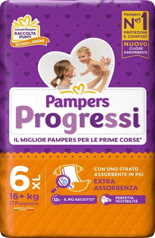 PAMPERS PROGRESSI XL 17PZ
