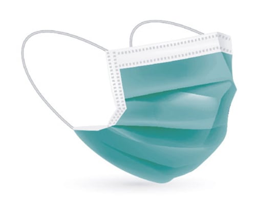 MASCHERINA CHIR II NERO RIV 10PZ